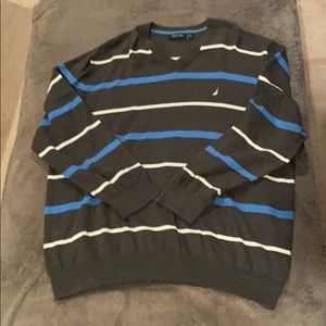 Nautica V-Neck Sweater 3XL Blue